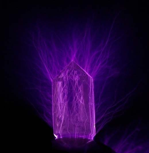 Kirlian Photo of Crystal